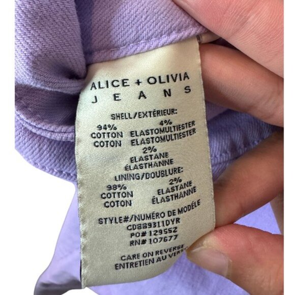 Alice + Olivia solstice bootcut Olivia denim jeans size 24 - Picture 16 of 16